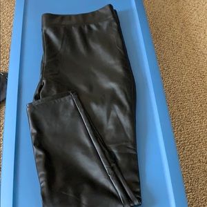 Loft pleather fleece lined leggings